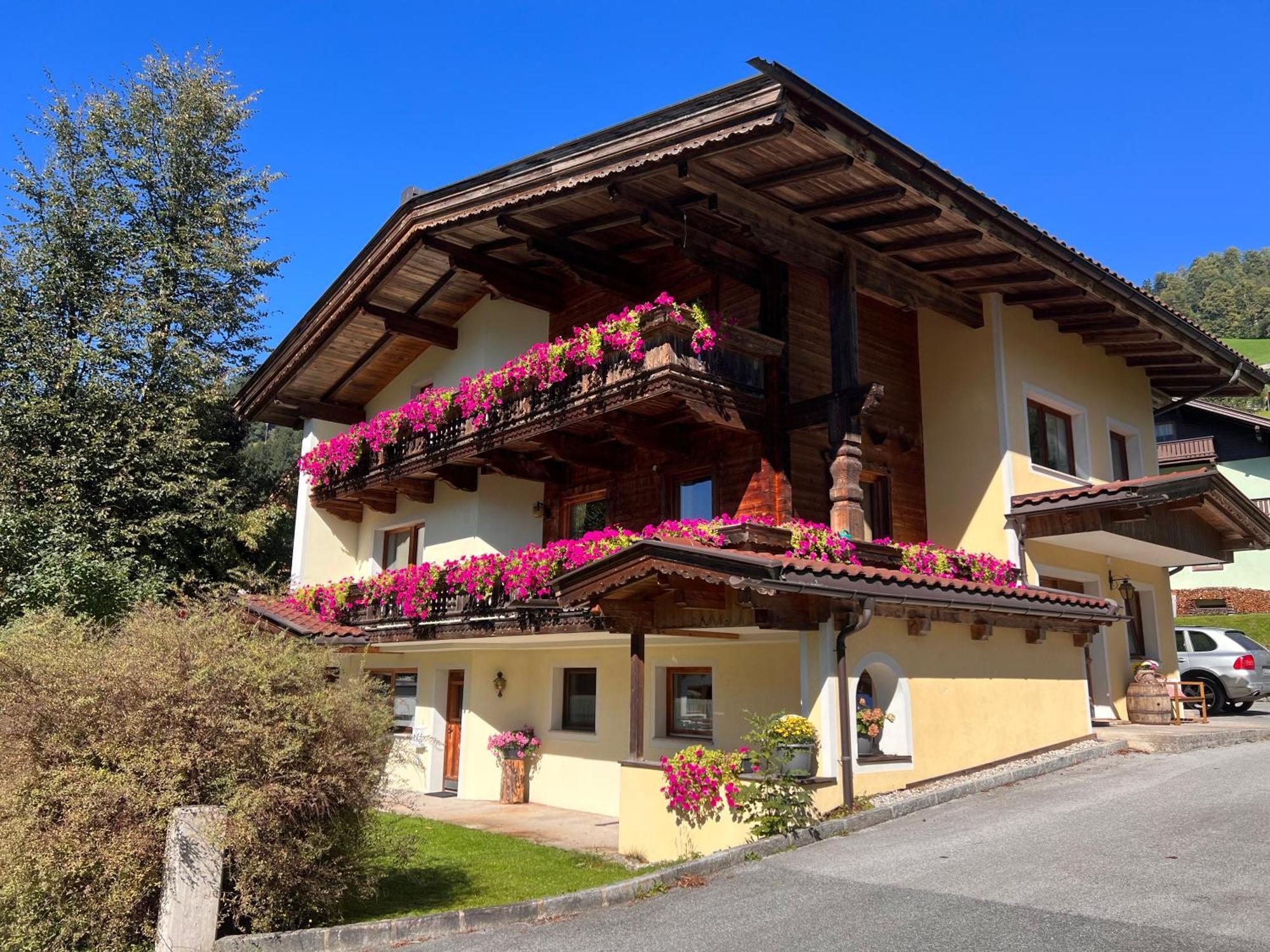 Ferienwohnung Platzhirsch Panorama View Balkon, Gartensauna, Garten, Grillplatz Stumm Bagian luar foto